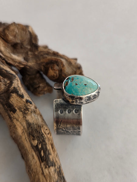 Ombre Turquoise Almost There Ring