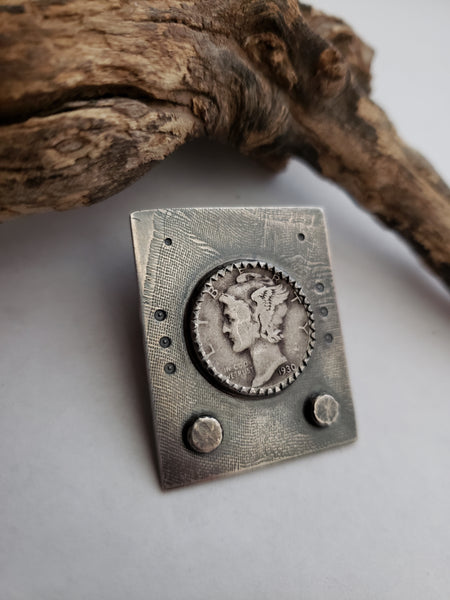 Mercury dime pendant, liberty dime, mercury dime, coin jewelry, old coins