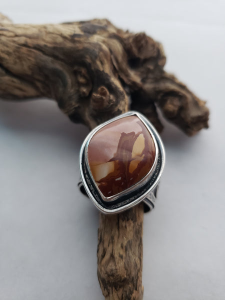 Red Falcon Jasper Desert Ring