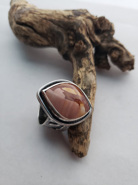 Red Falcon Jasper Desert Ring