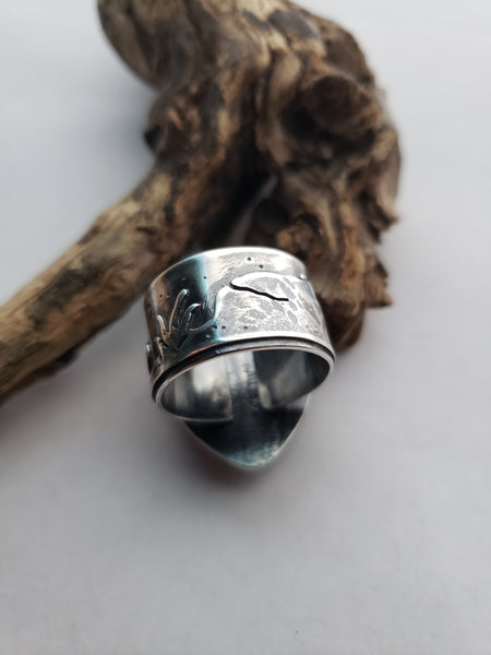 Red Falcon Jasper Desert Ring
