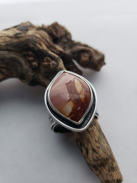 Red Falcon Jasper Desert Ring