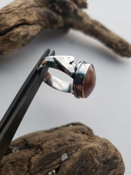 Laguna Agate Heart Ring