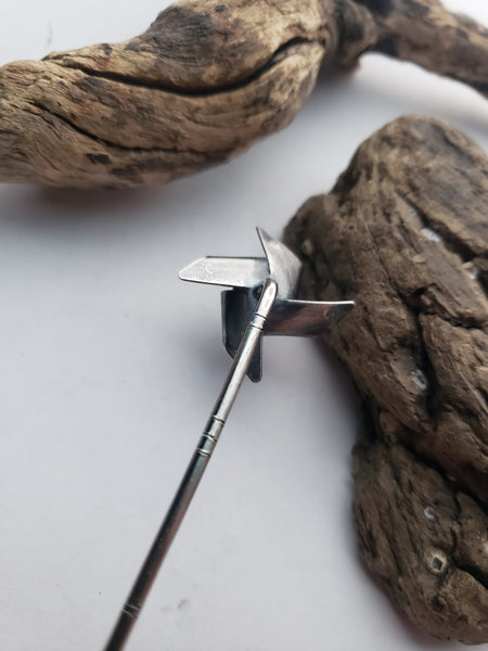 Kingman Turquoise Pinwheel (Hair) Pin