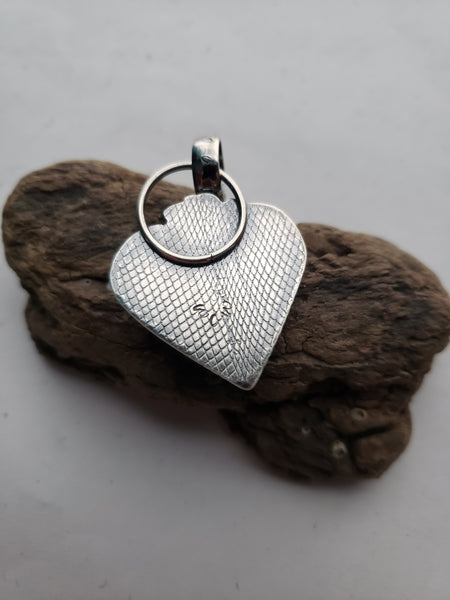 Montana Agate Heart Pendant