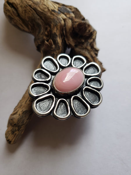 Pink Conch Flower Ring (9-9.25)