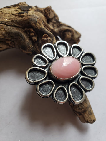 Pink Conch Flower Ring (9-9.25)