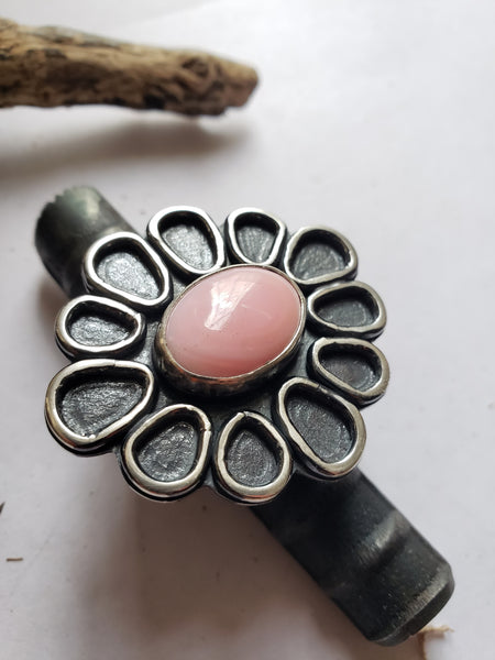 Pink Conch Flower Ring (9-9.25)