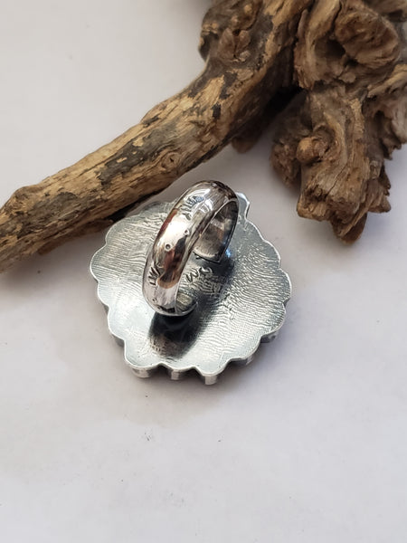 Flower Ring (Nacozari Turquoise)