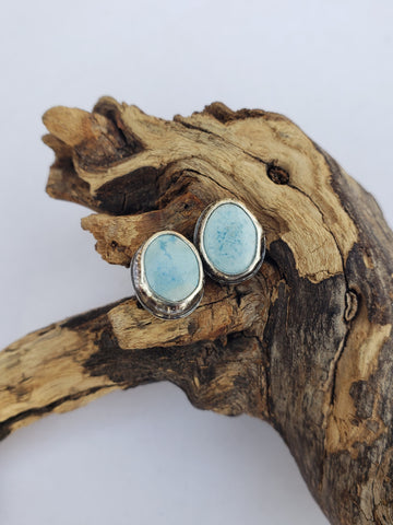 Golden Hills Turquoise Stud Earrings