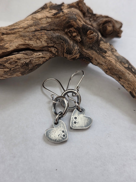 Heart Earrings (Recycled Sterling Silver)