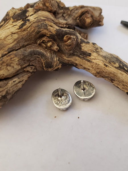 Green Sonoran Gold Turquoise Studs