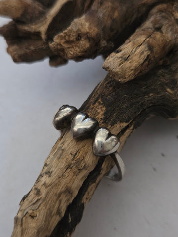 Vintage Triple Heart Ring