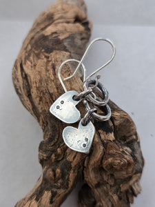 Heart Earrings (Recycled Sterling Silver)