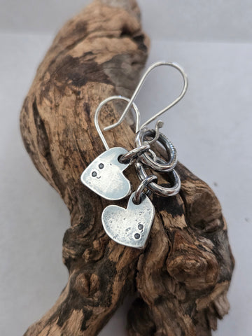 Heart Earrings (Recycled Sterling Silver)