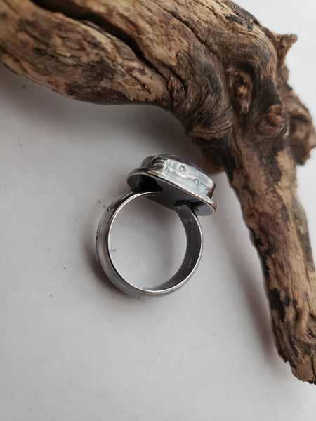 Chunky Lepidolite Ring