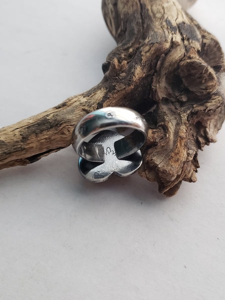 Amber Heart Ring