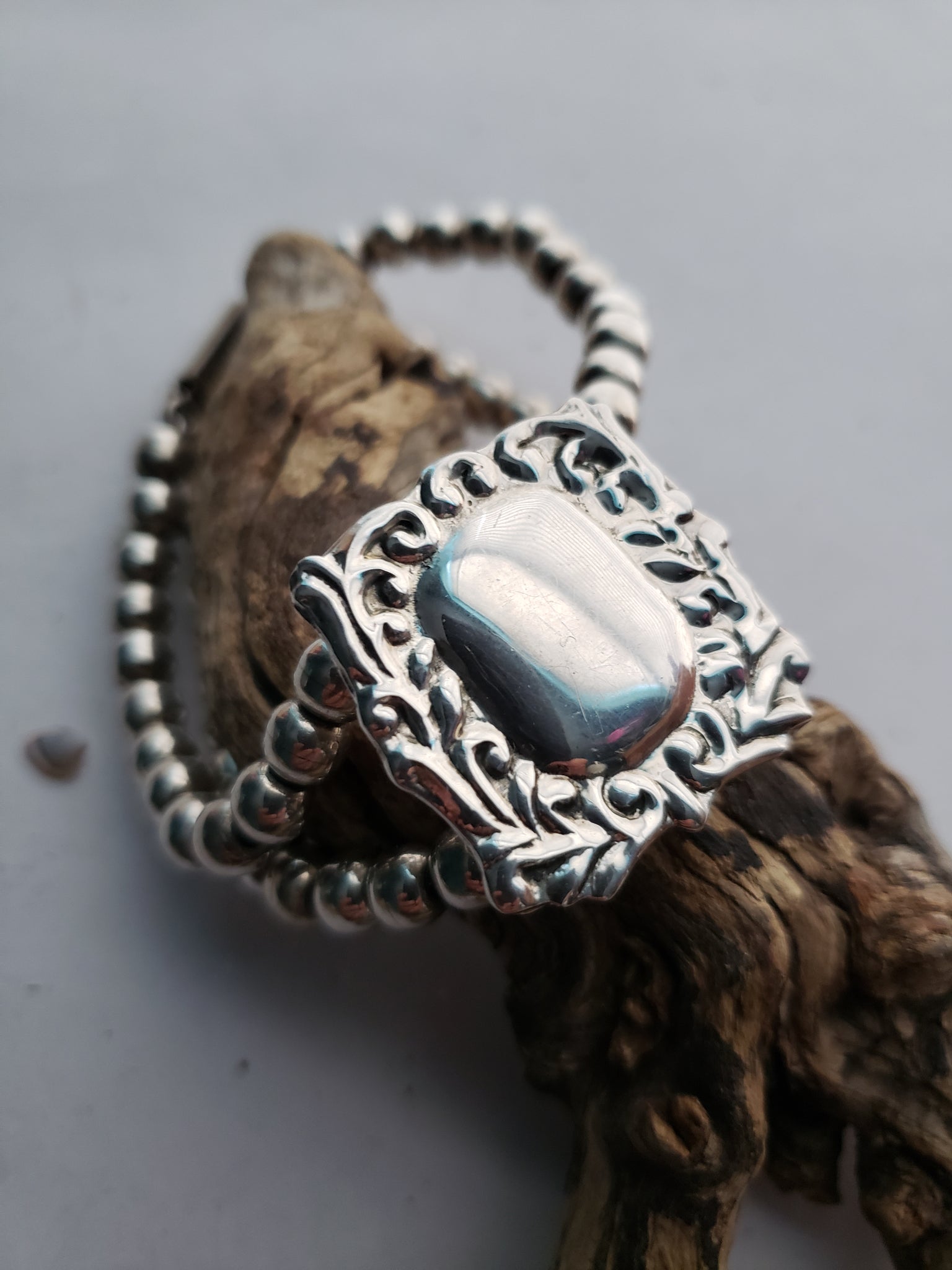 Vintage Luggage Tag Bracelet