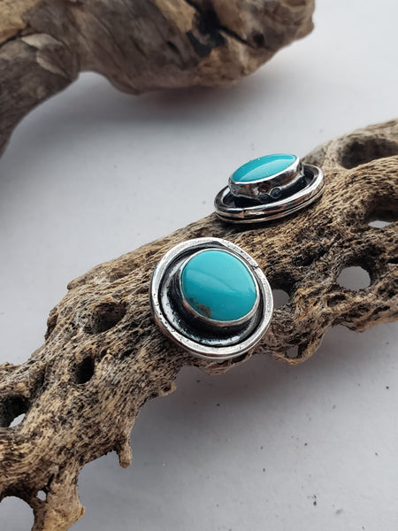 Sleeping Beauty Turquoise Stud Earrings