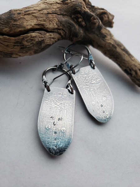 Kingman Turquoise and Utah Variscite Chandelier Earrings
