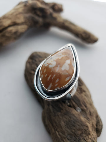 Fawn Jasper Ring (8.75)