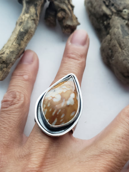 Fawn Jasper Ring (8.75)